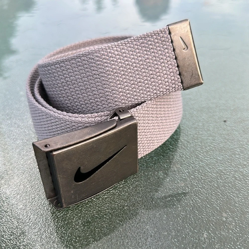 Nike Tech Essentials Web adjustable Gray Belt up 42”